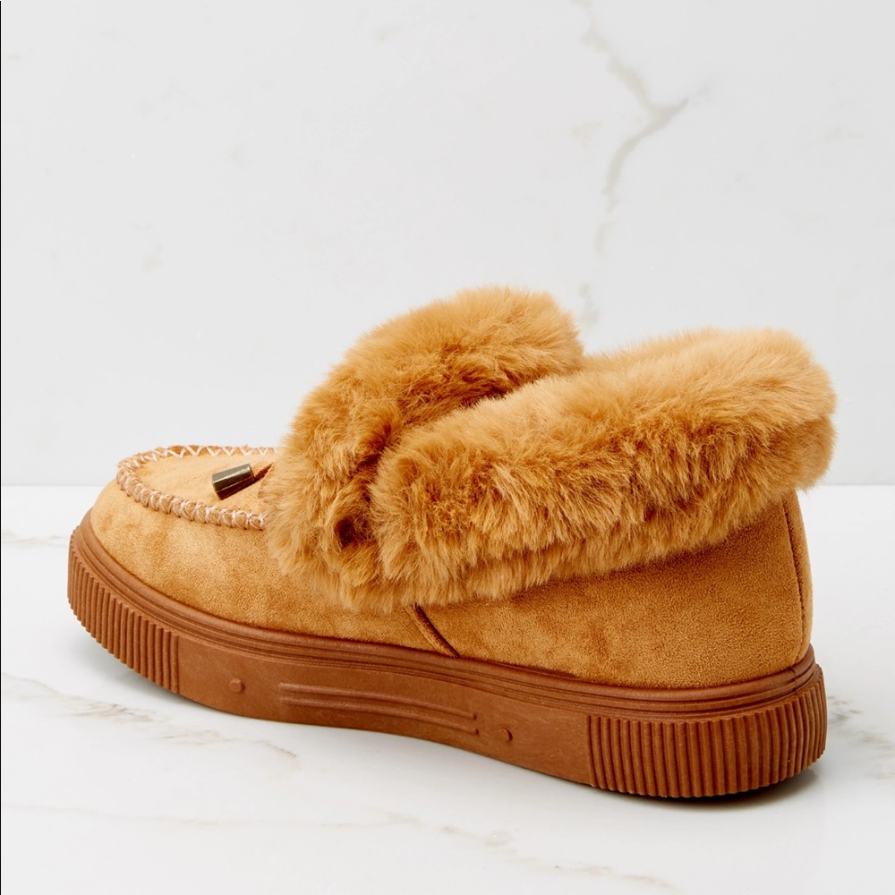 Cozette Cozy Camel Moccasins - Picture 6 of 7